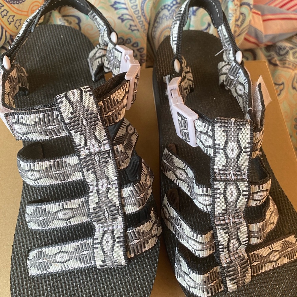 Teva stylish Black and White Women's Sandals